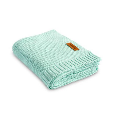 Paturica de bumbac si bambus Sensillo 100x80 cm Menta - imagine 10